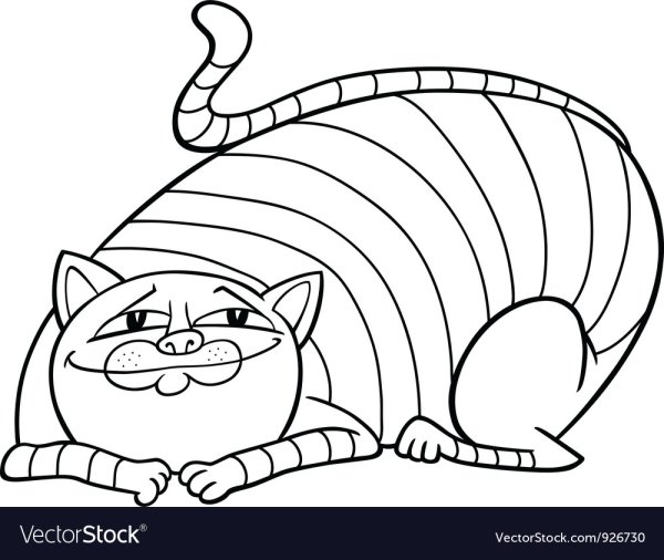 Раскраска Толстого кота