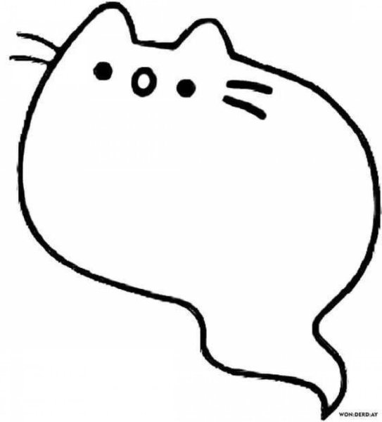 Кот Пушин раскраска