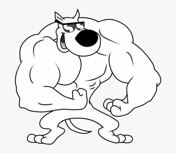 Качок мультяшный