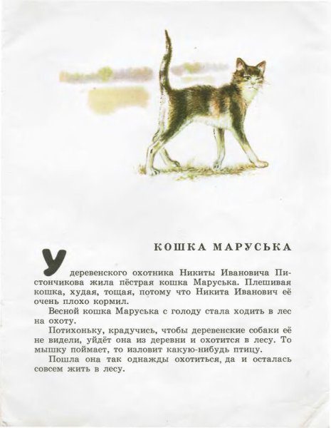 Чарушин кошка Маруська