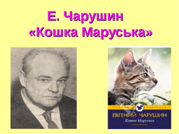 Е Чарушин кошка Маруська