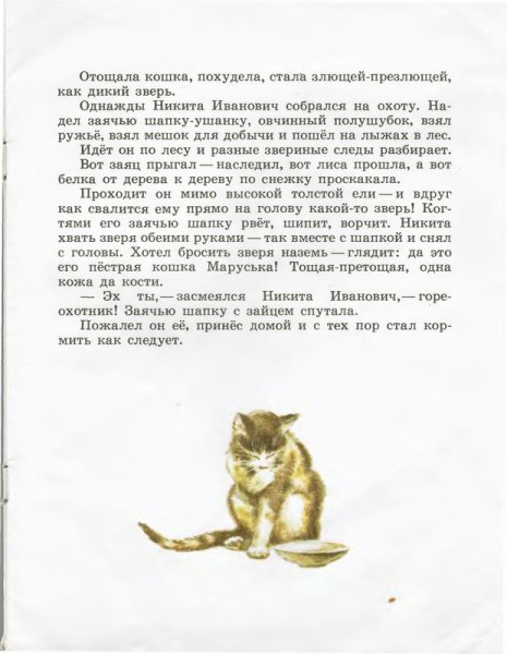 Евгений Чарушин кошка Маруська