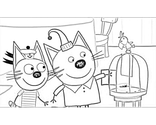 Распечатки 3 кота