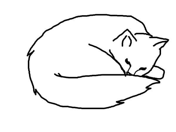 Спящий кот