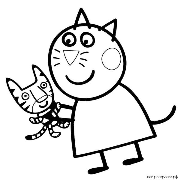 Три кота. Раскраска