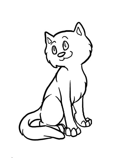 Раскраска кот