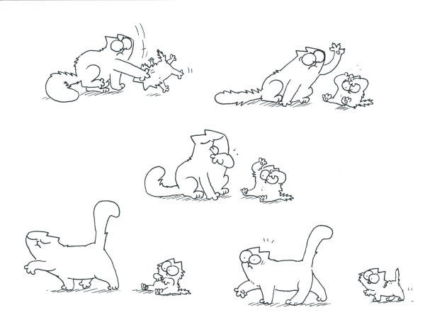 Кот Саймон и котенок