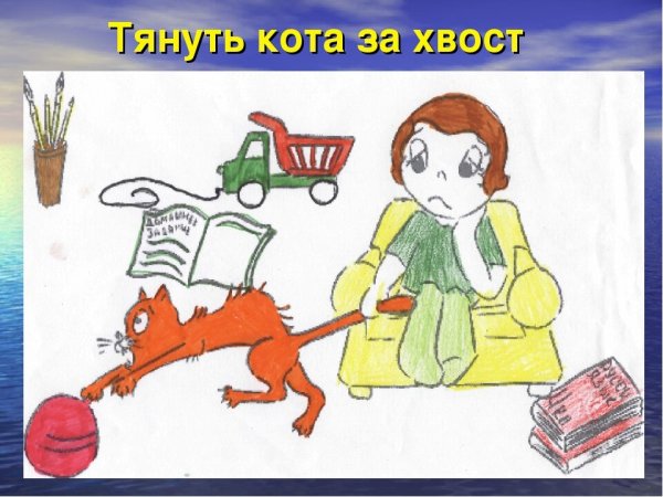 Фразеологизм тянуть кота за хвост