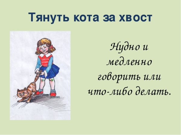 Тянуть кота за хвост