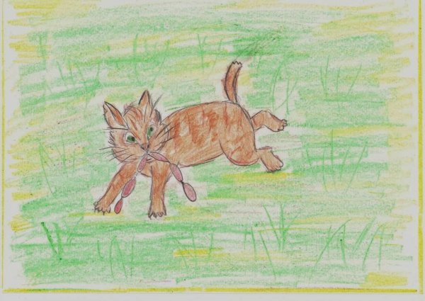 Кот-ворюга Паустовский рисунок