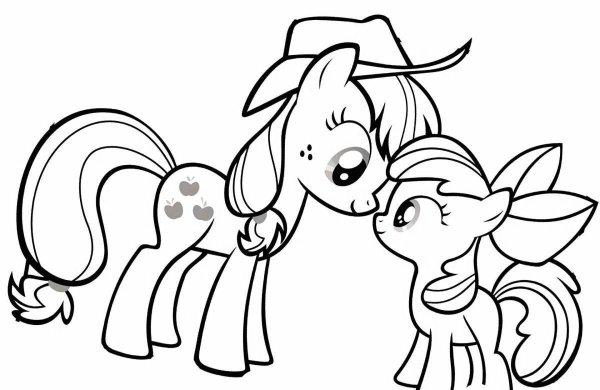 My little Pony раскраска