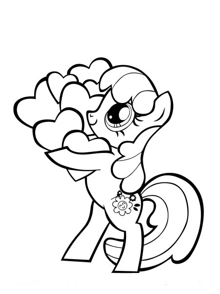My little Pony раскраска Пинки Пай