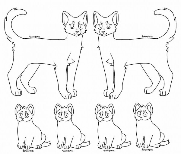 Коты Воители лайн семья