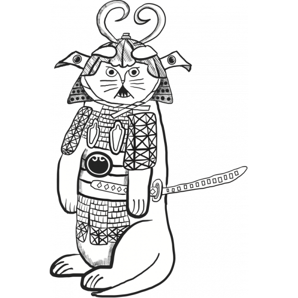Кот Самурай