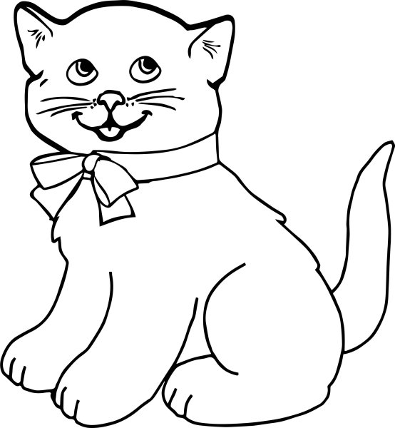 Раскраска кот