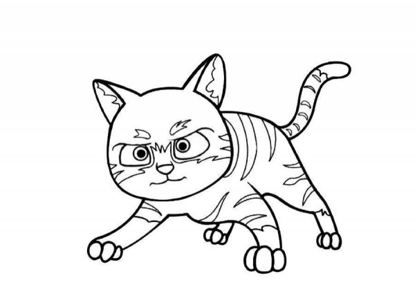 Кот Гром раскраска