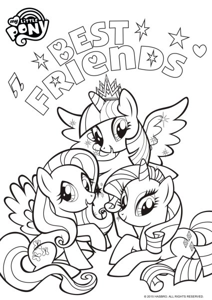 My little Pony раскраска