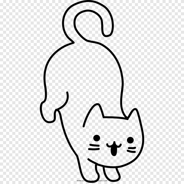 Кот на фоне раскраска