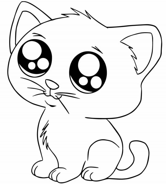 Раскраска. Котики