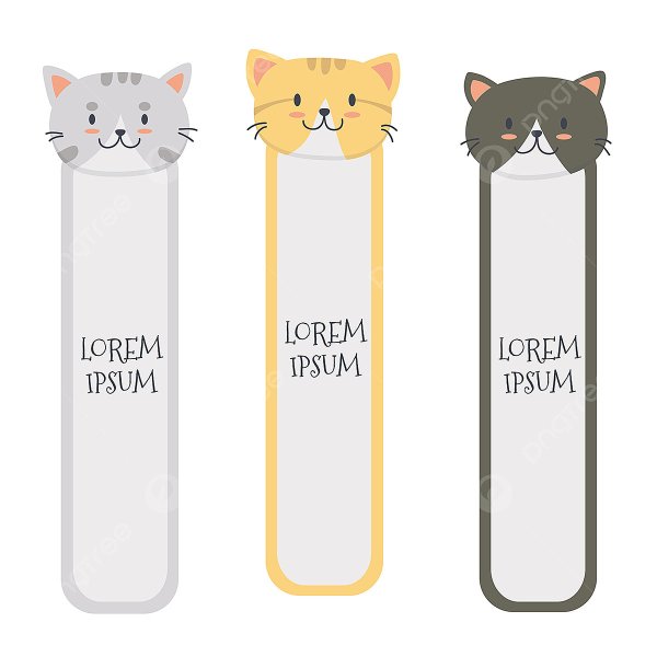 Закладки с котиками
