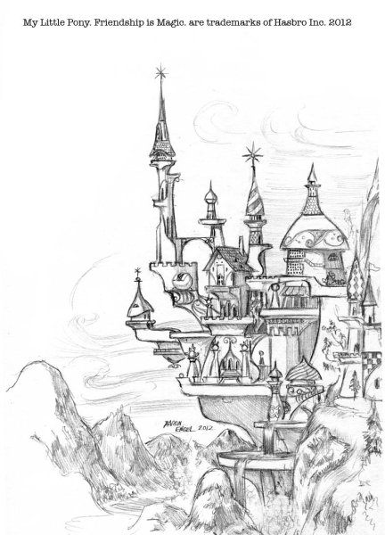 Кантерлот раскраска