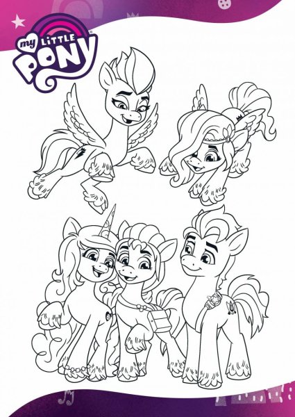 Раскраска my little Pony Санни
