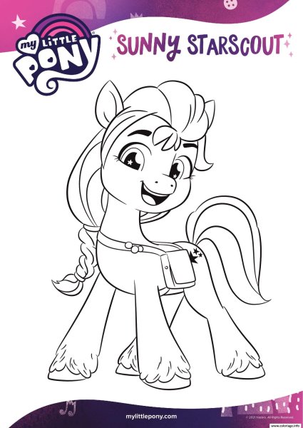 Раскраска my little Pony Санни