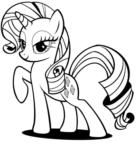 My little Pony раскраска Рарити