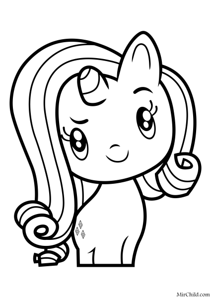 My little Pony раскраска
