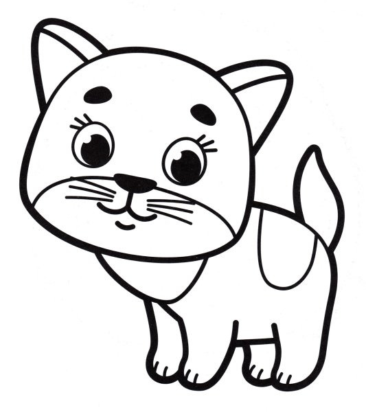 Котенок. Раскраска