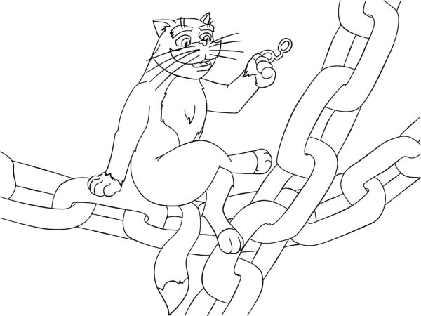 Кот Баюн эскиз
