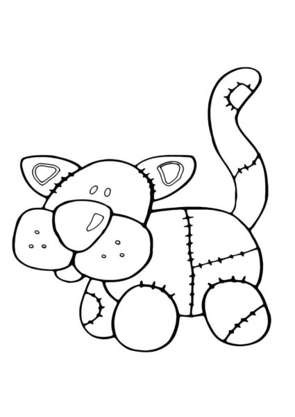 Раскраска мягкие игрушки
