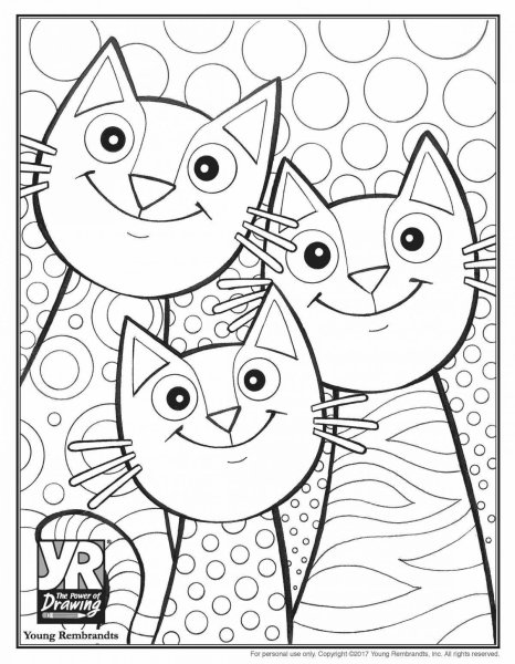 Раскраска кошечка