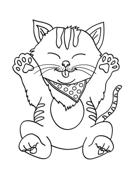 Раскраска. Котики