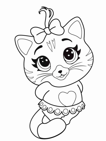Котенок. Раскраска