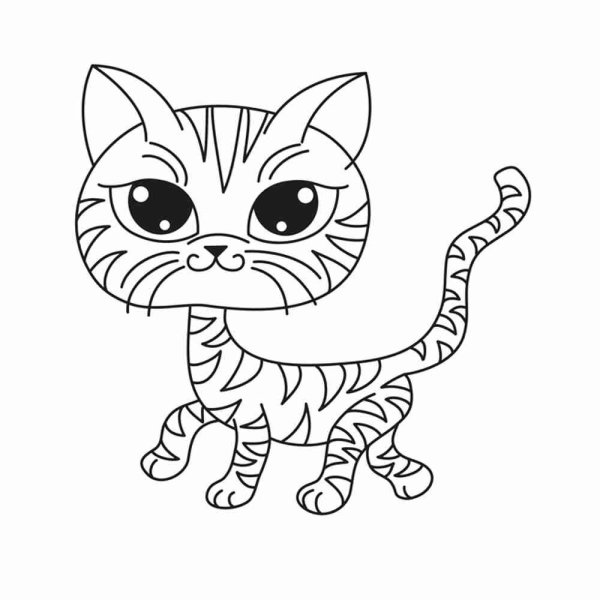 Раскраска. Котики