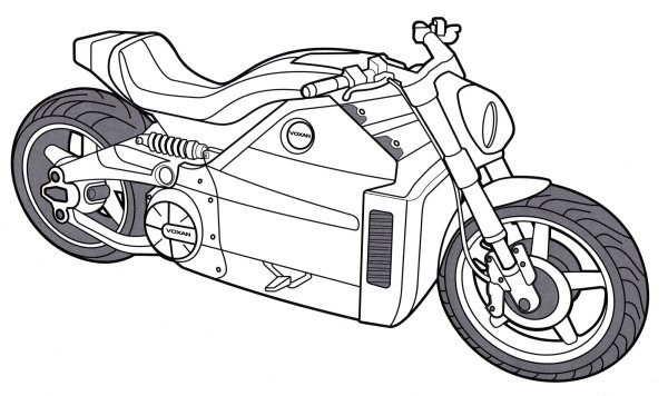 Раскраска мотоцикл Ducati