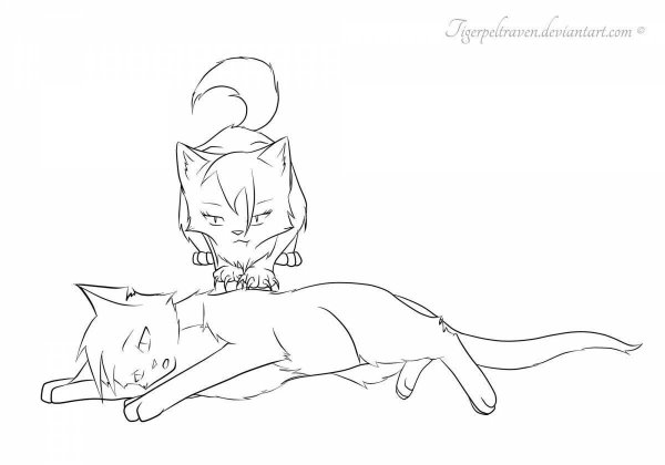 Коты Воители лайн смерть
