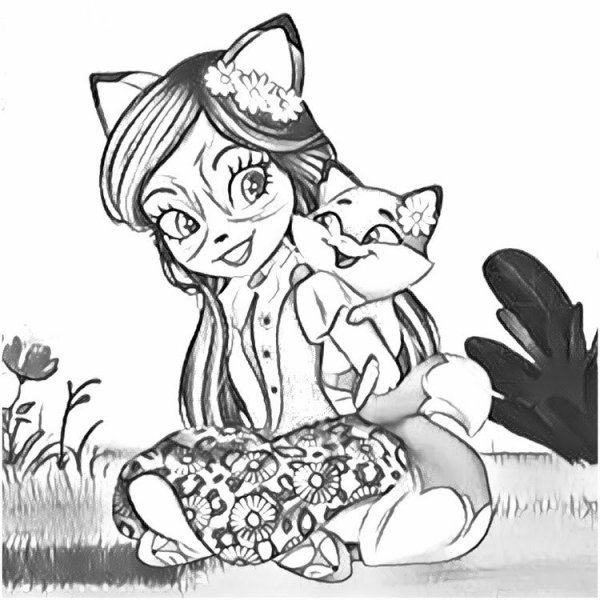 Enchantimals Фелисити раскраска