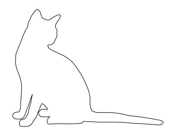 Контур кошки