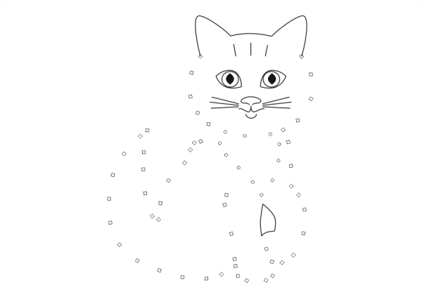 Дорисуй кота