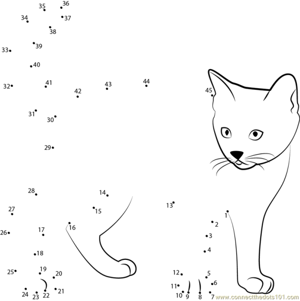 Котенок по точкам