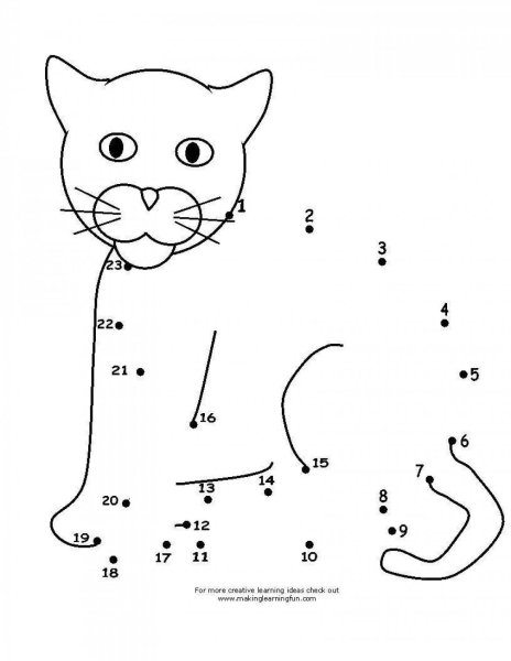 Кошка по точкам