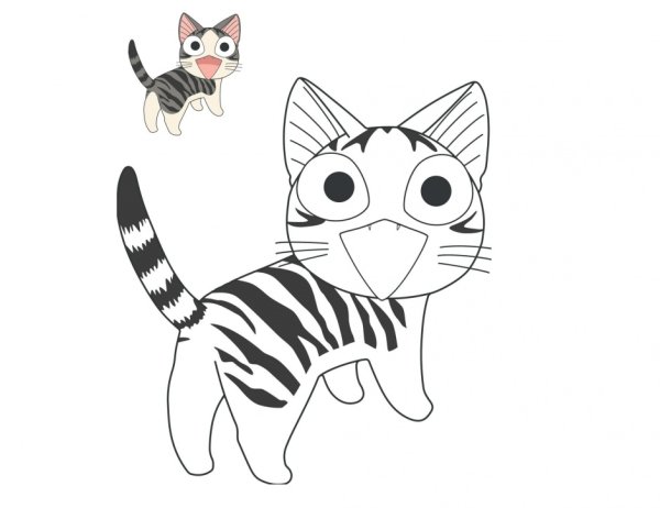 Котик чи раскраска