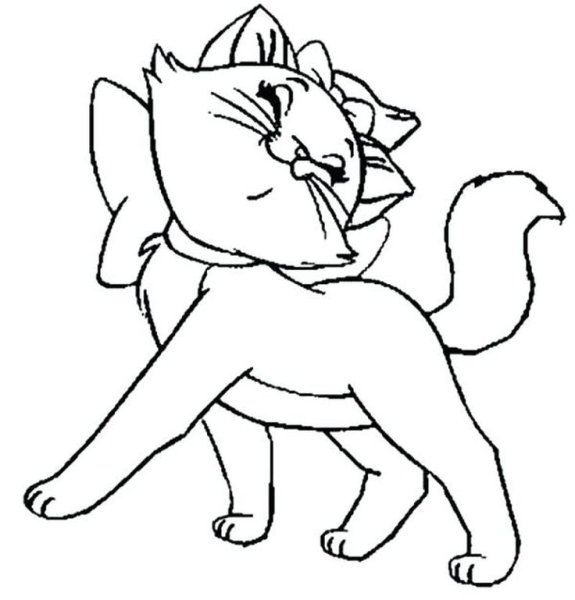 Котенок. Раскраска