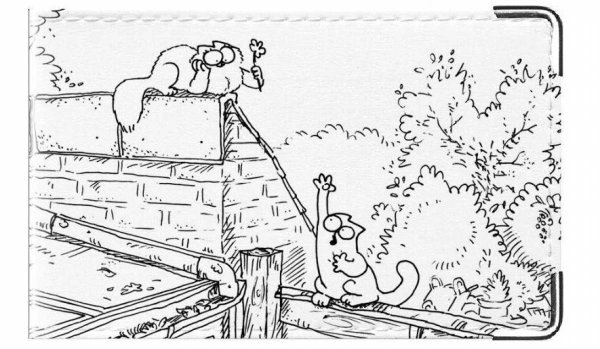 Кот Саймона. Раскраска