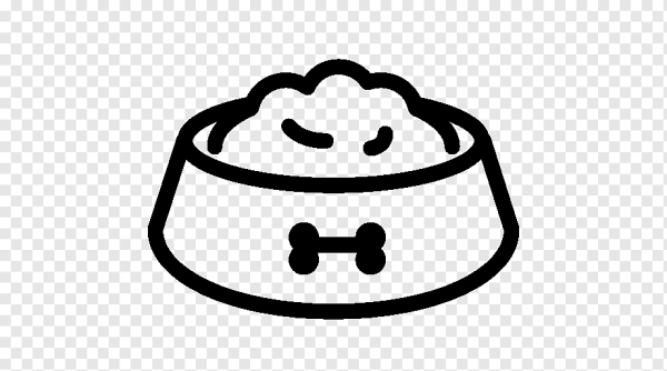 Миска с кормом контур