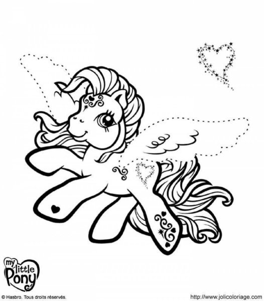 Единорог раскраска my little Pony