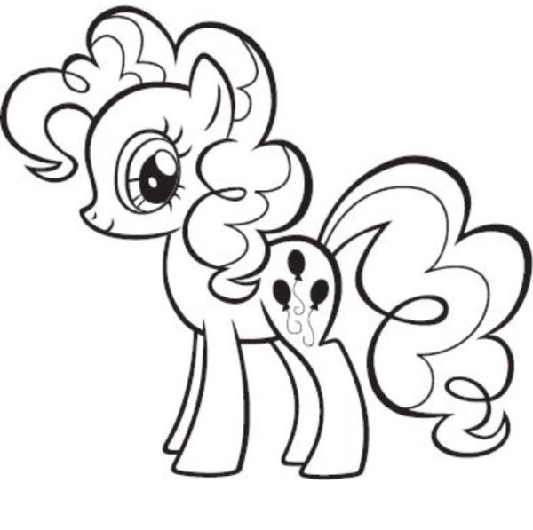 My little Pony раскраска Пинки Пай