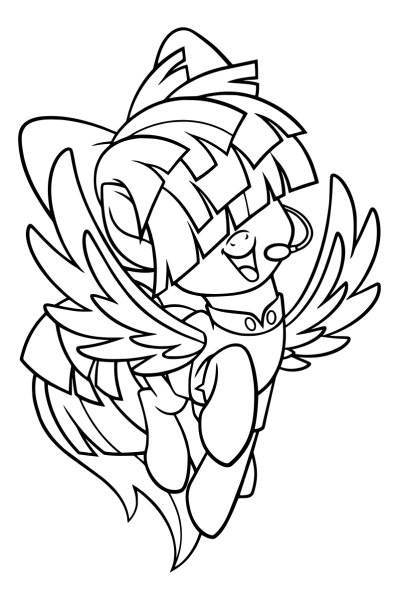 My little Pony в кино раскраска